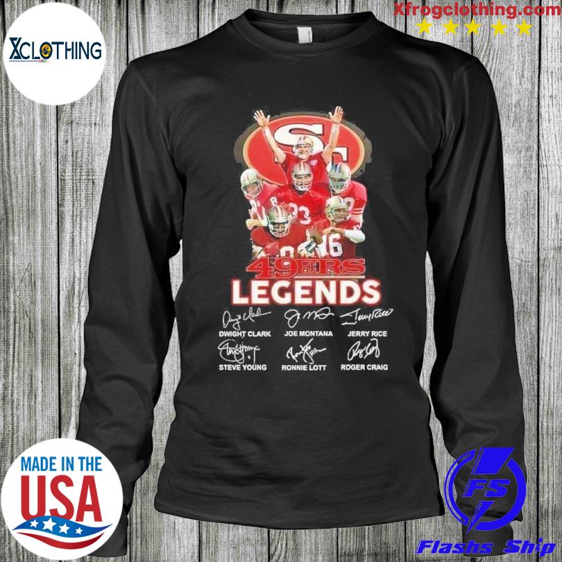 2023 San Francisco 49ers legend signatures shirt, hoodie, sweater and long  sleeve