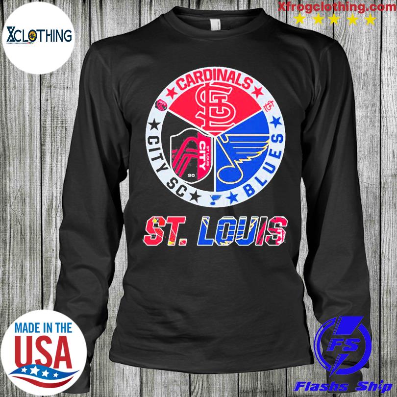 2023 St Louis Sports Teams Cardinals Blues And City Fc T Shirt, hoodie,  sweater and long sleeve