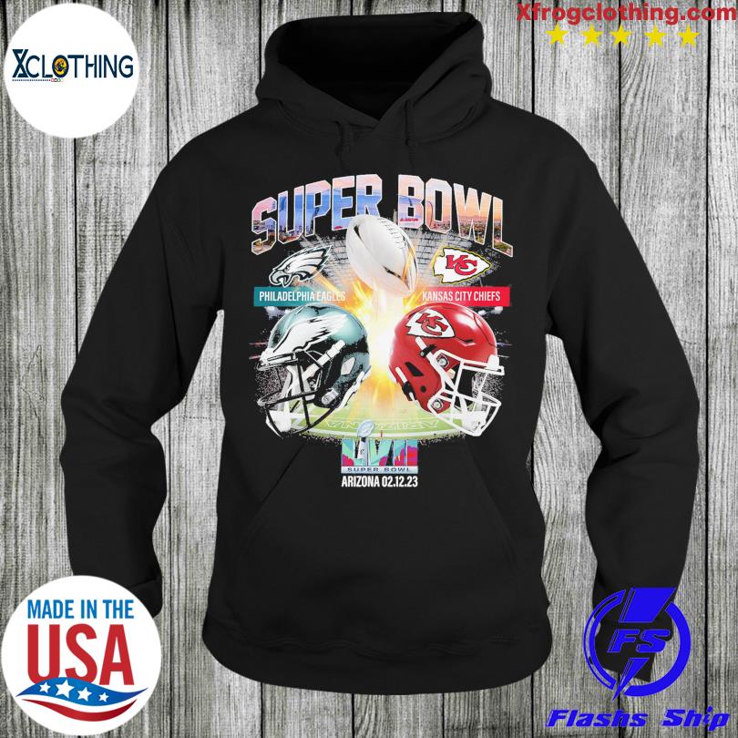 Super Bowl LVII 57 Shirt Philadelphia Eagles VS Kansas City Chiefs 2023  shirt, hoodie, sweater, long sleeve and tank top