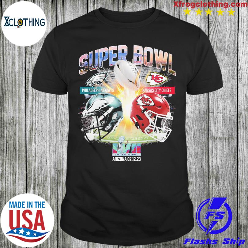 Kansas City Chiefs Vs Philadelphia Eagles Super Bowl 57 LVII Matchup Helmet  Shirt, hoodie, sweater, long sleeve and tank top