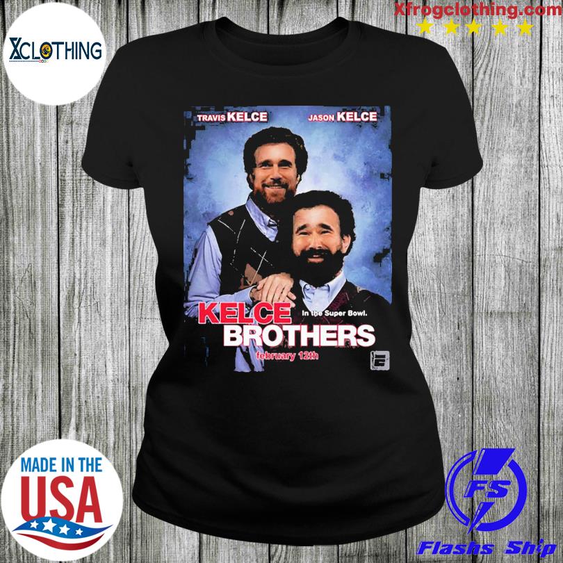 Buy Kelce Brothers Travis X Jason Kelce Champion Super Bowl 2023 Shirt For  Free Shipping CUSTOM XMAS PRODUCT COMPANY