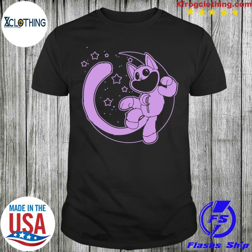 Official poppy Playtime Merch Catnap Face T-Shirt, hoodie, sweater