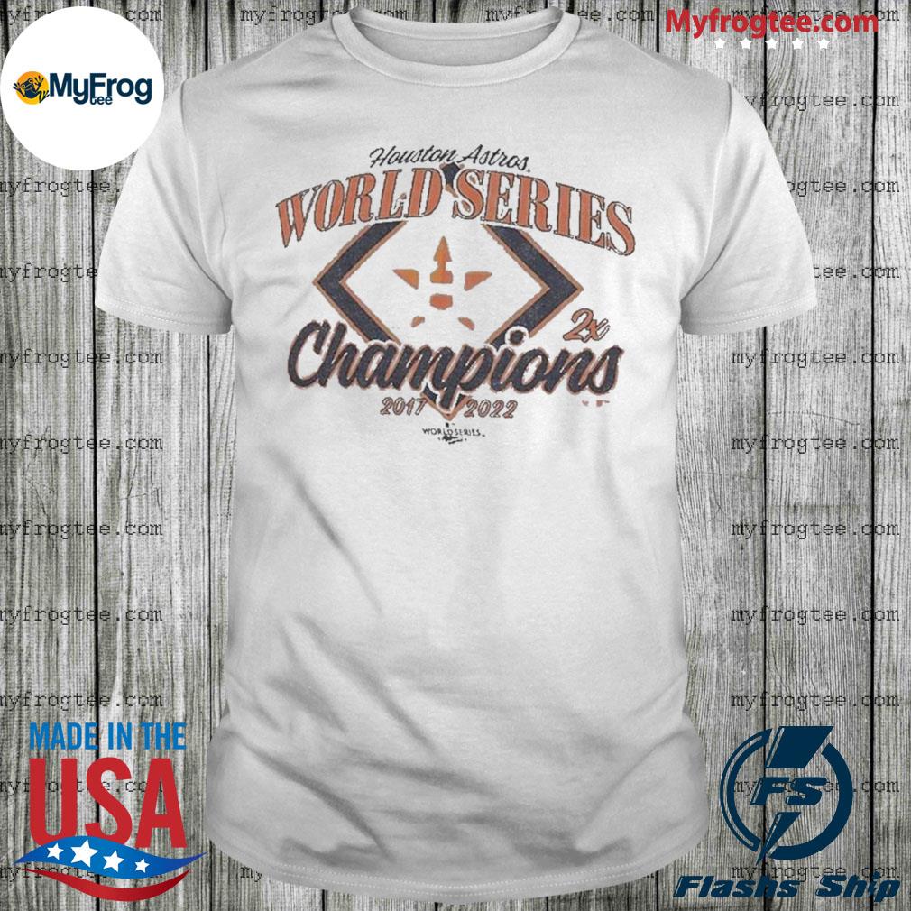 2-time 2017 And 2022 Houston Astros Champions World Series Shirt
