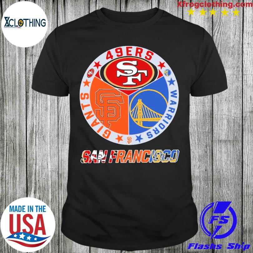 49ERS Warriors Giants San Francisco logo shirt