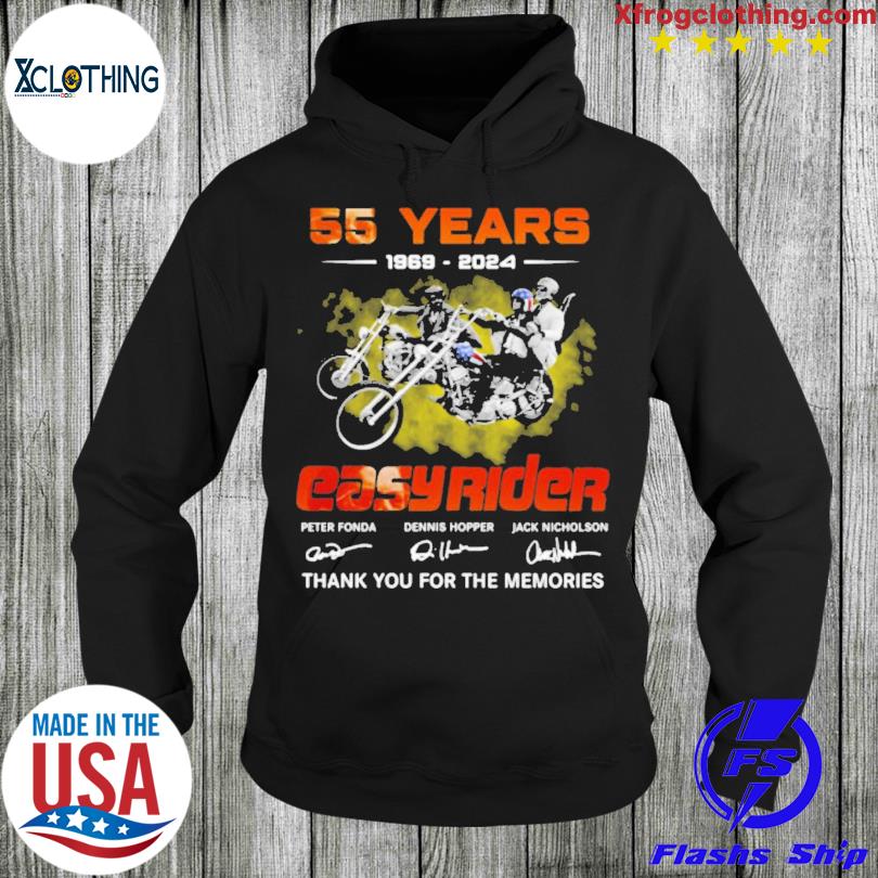 55 Years 1969 – 2024 Easy Rider Thank You For The Memories T Shirt