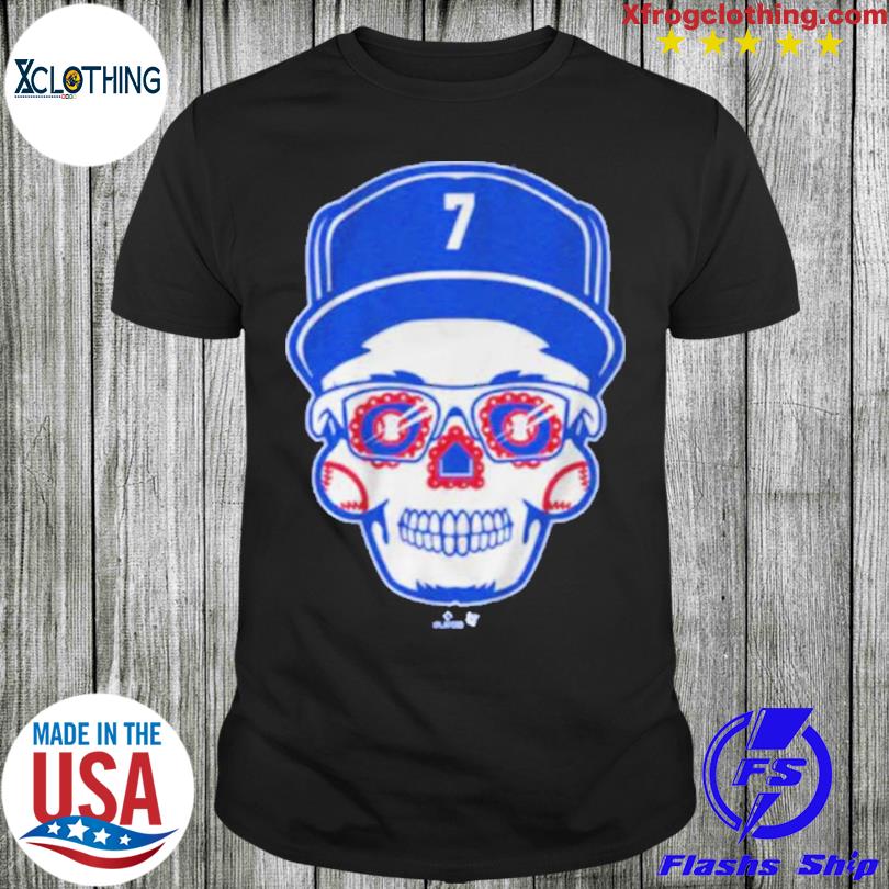 7 Julio Urias Sugar Skull shirt