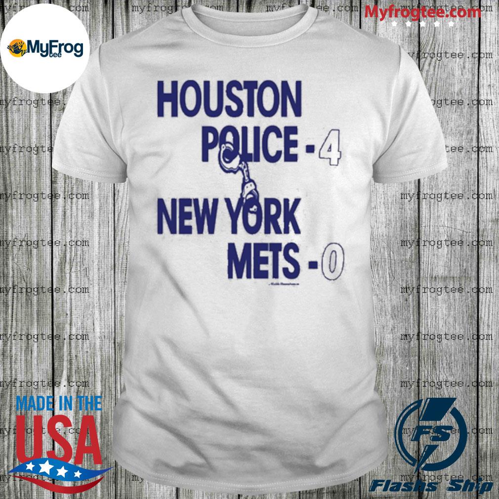 80s vintage houston astros 1986 playoffs houston police 4 new york mets 0  shirt - Kingteeshop