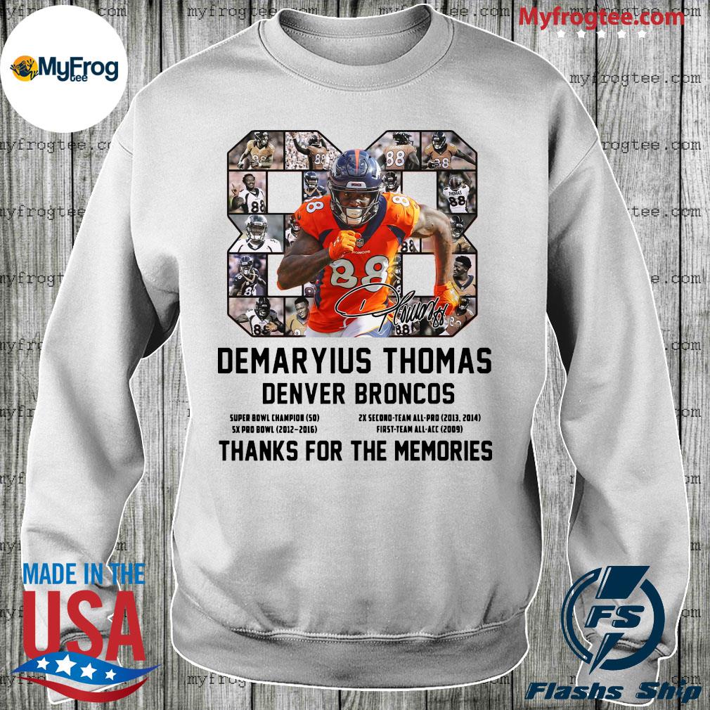 Denver Broncos Demaryius Thomas 2010-forever Thank You For The Memories  Signature Long Sleeves T Shirt, hoodie, sweater, long sleeve and tank top