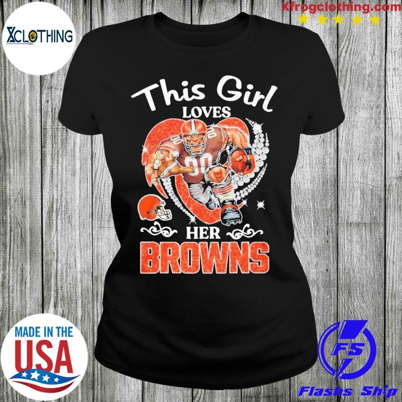 Girls cleveland shop browns shirt