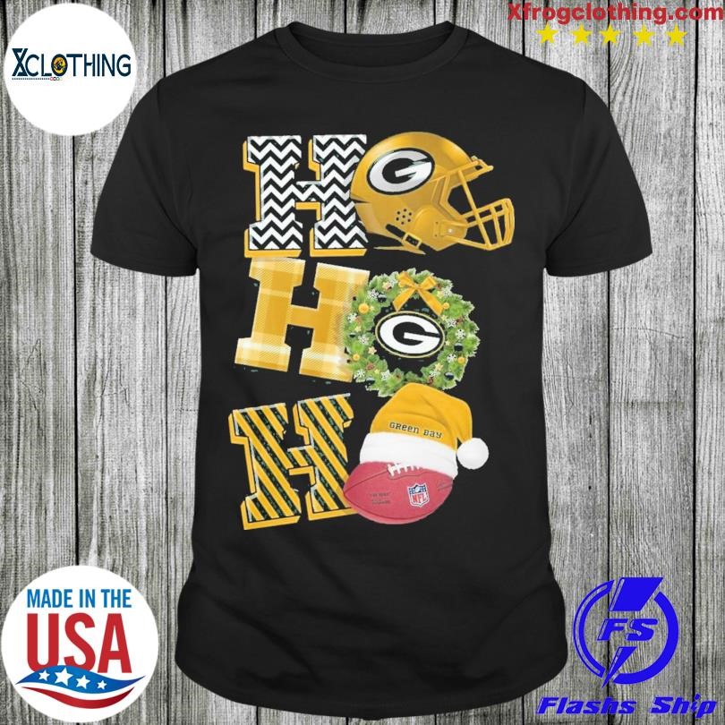 Green Bay Packers NFL Football Ho Ho Ho Santa Claus Merry Christmas Shirt -  Limotees