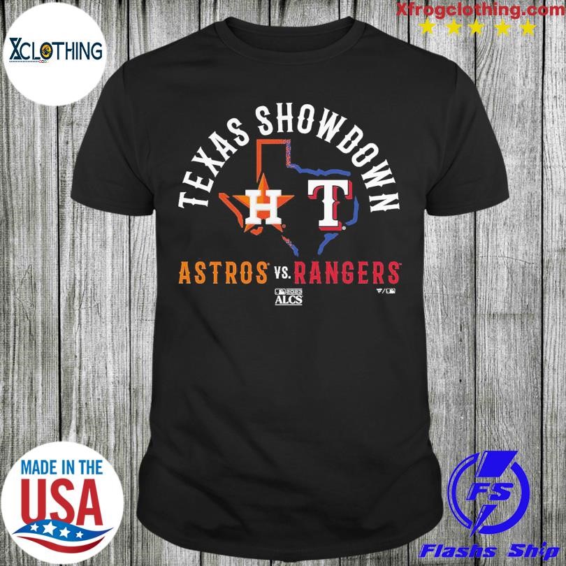 Houston Astros vs. Texas Rangers 2023 ALCS Matchup Texas Showdown T-Shirt,  hoodie, sweater, long sleeve and tank top