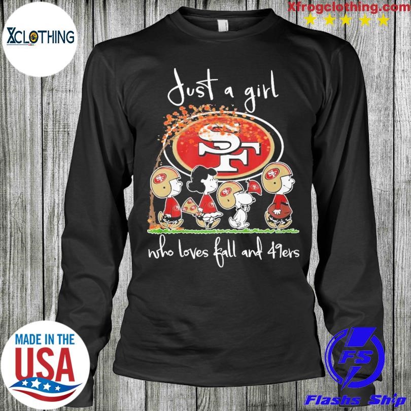 Just A Girl Who Loves Fall And 49ers T Shirt - Growkoc