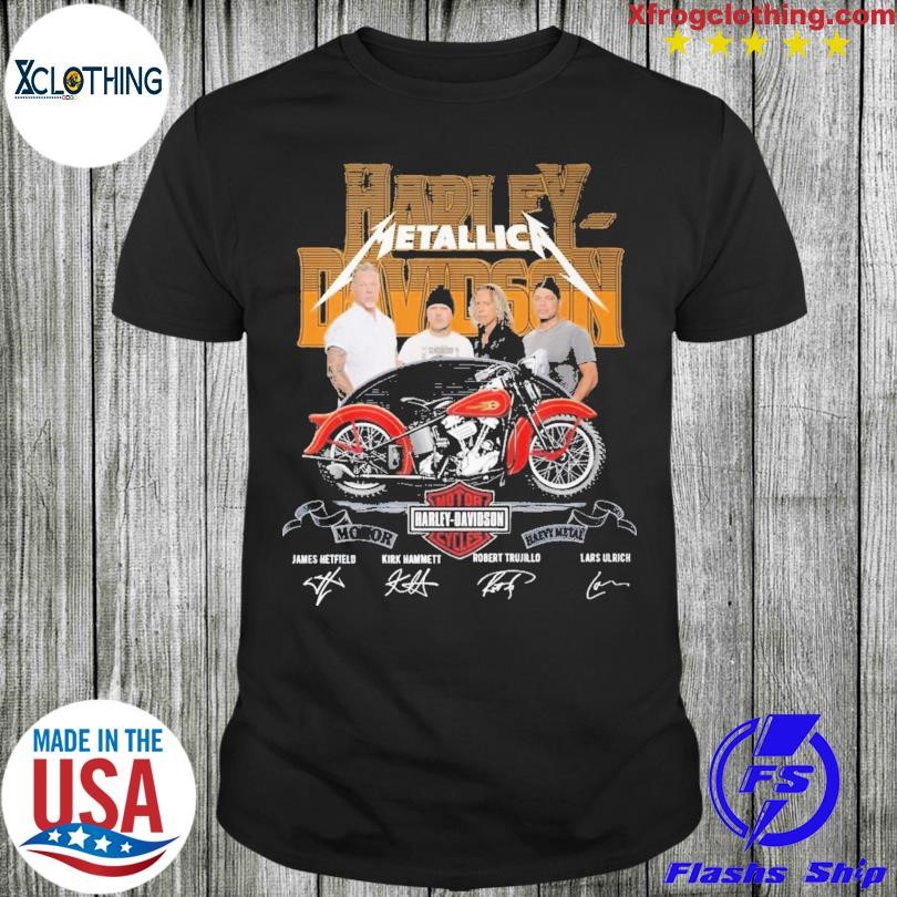 Harley Davidson Metallica signatures shirt, hoodie, sweater, long sleeve  and tank top