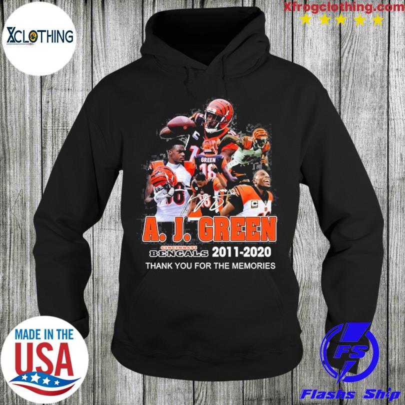 A. J. Green Cincinnati Bengals 2011 - 2020 Thank You For The Memories  Unisex T-Shirt - Torunstyle