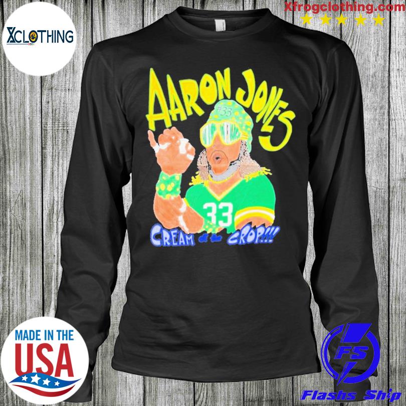 Aaron jones 33 cream of the crop 2023 shirt, hoodie, sweater, long sleeve  and tank top