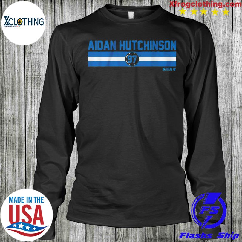 Aidan Hutchinson Name Number Stripe Shirt