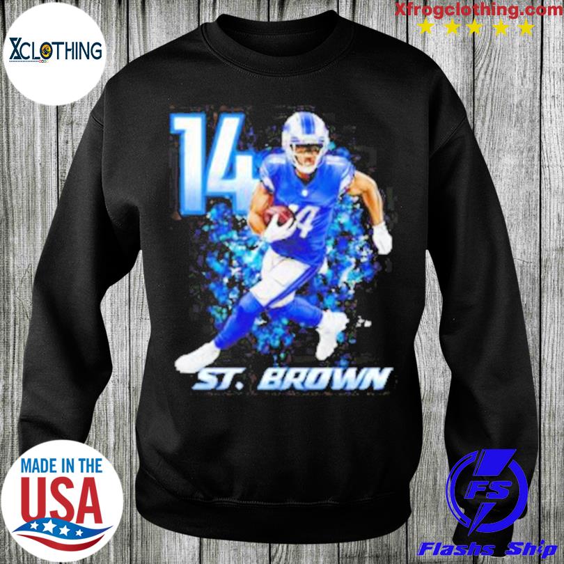 Amon-Ra St. Brown Men's Long Sleeve T-Shirt, Detroit Football Men's Long  Sleeve T-Shirt