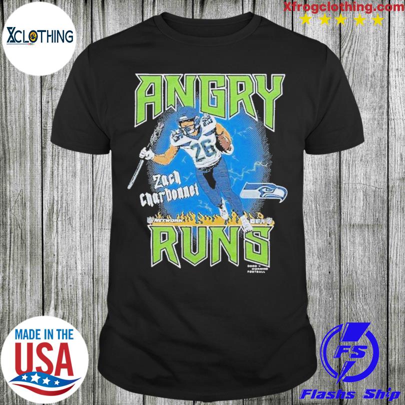 Angry Runs Seahawks Zach Charbonnet Shirt, hoodie, sweater and