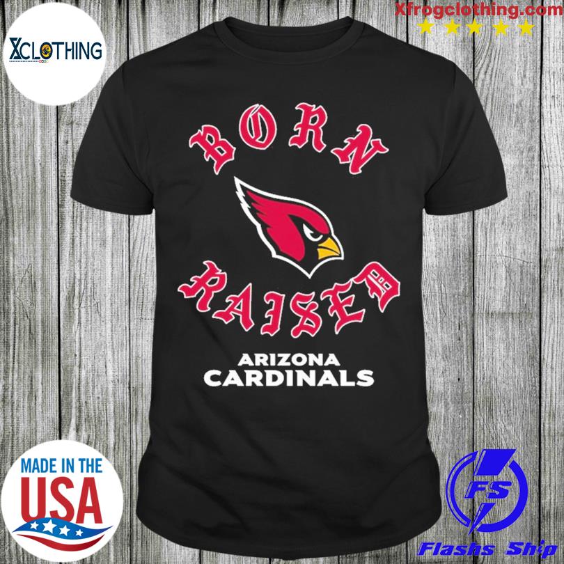 Unisex Born x Raised Black Arizona Cardinals Pullover Hoodie Size: Medium