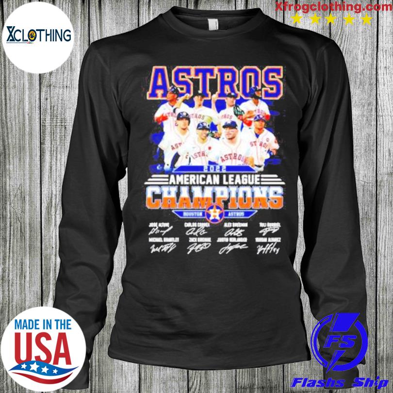 Houton Astros American league champions 2022 signatures shirt - Guineashirt  Premium ™ LLC