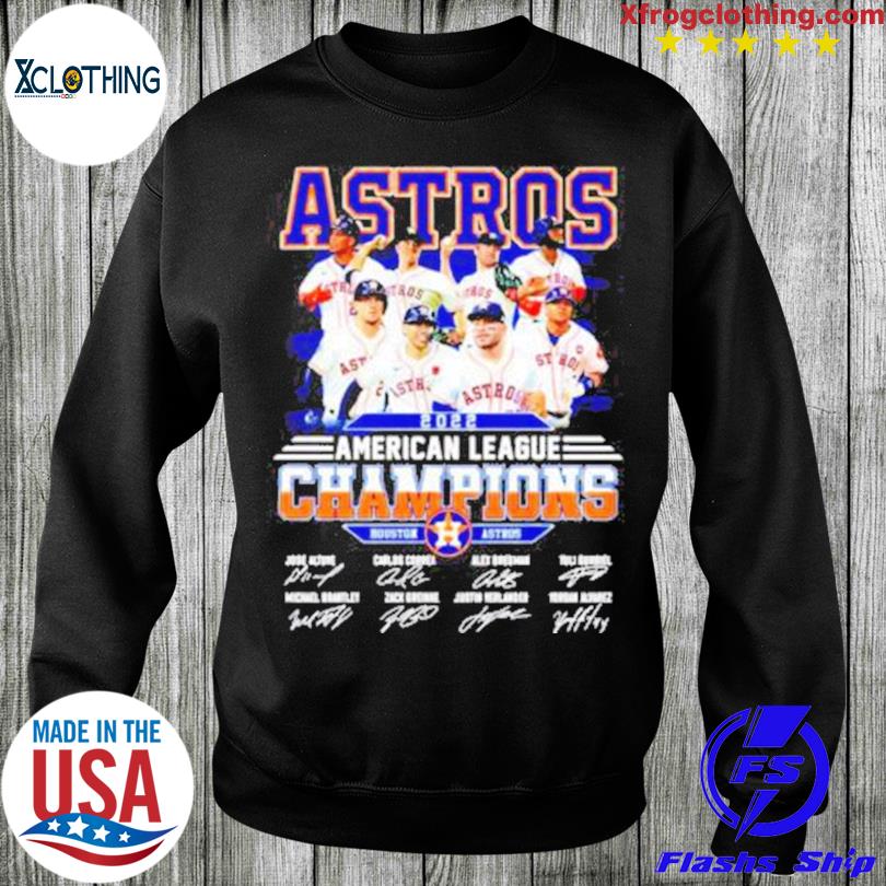 Houton Astros American league champions 2022 signatures shirt - Guineashirt  Premium ™ LLC