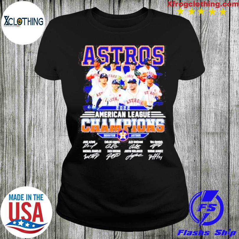 Houton Astros American league champions 2022 signatures shirt - Guineashirt  Premium ™ LLC