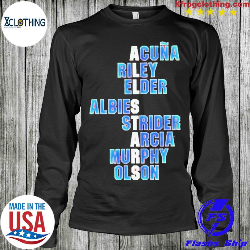 Atlanta All-stars Acuna Jr Austin Riley Bryce Elder Ozzie Albies Spencer  Strider Mlb Shirt