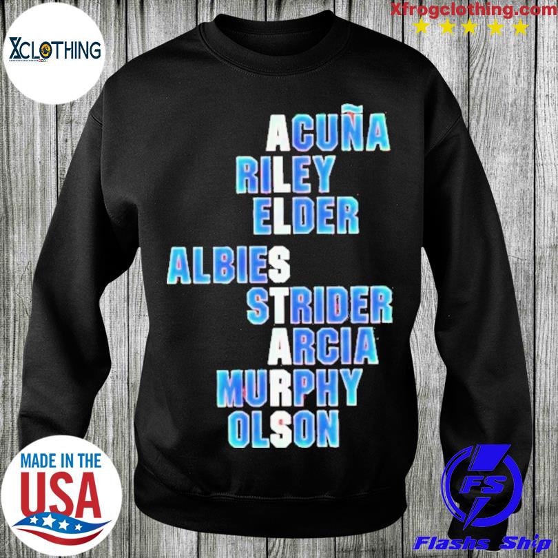 All Stars Acuna Riley Elder Albies Strider Arcia Murphy Olson T-shirt