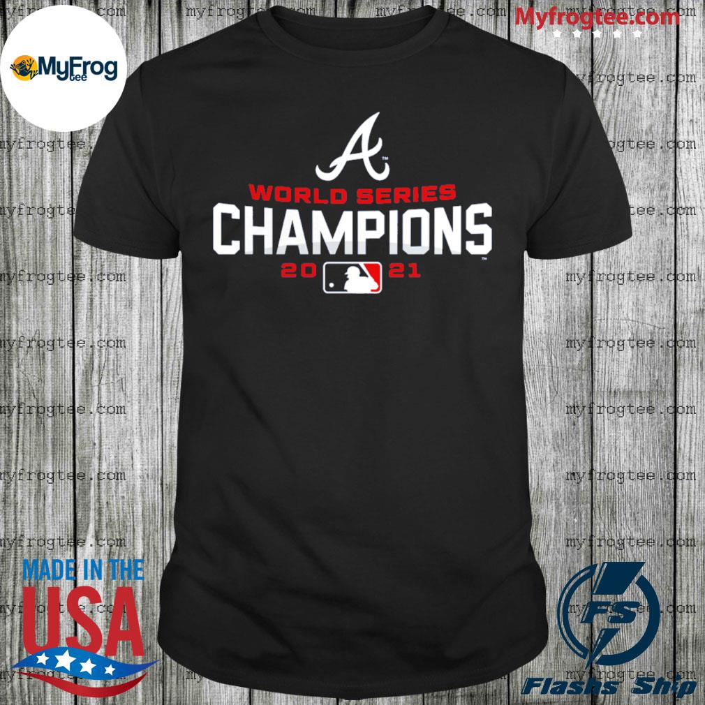 Atlanta Braves 2021 world series champions navy t-shirt, black