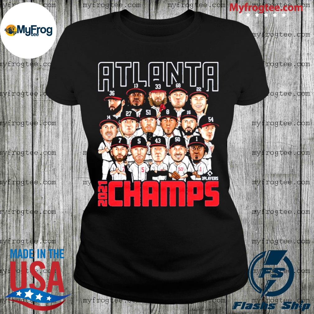 Atlanta braves 2021 world series champions roster shirt, hoodie, sweater  and long sleeve