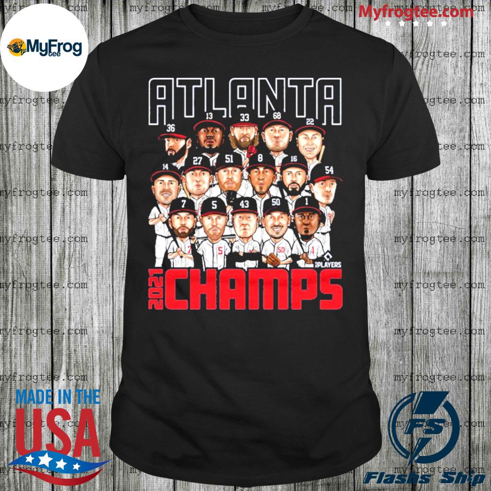 Atlanta braves 2021 world series champions roster shirt, hoodie, sweater  and long sleeve