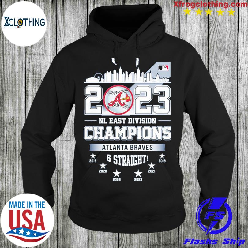 Six Straight Atlanta Braves NL East Division Champions Shirt, hoodie,  sweater, long sleeve and tank top