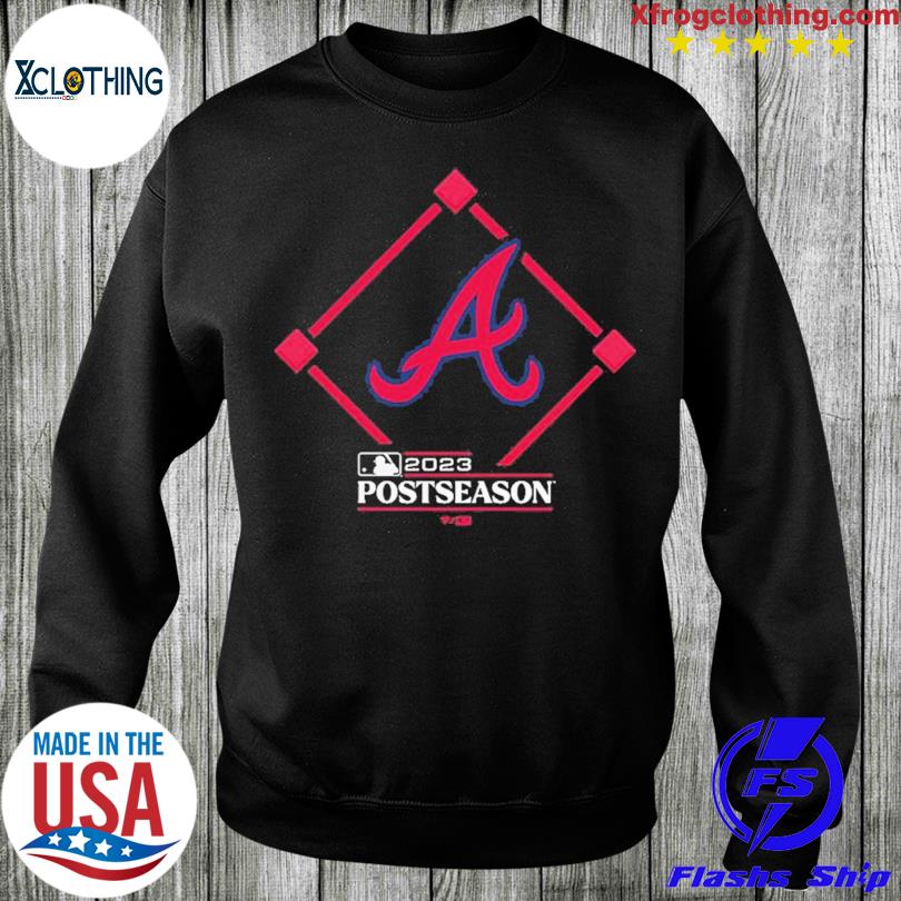 Men's Atlanta Braves Fanatics Branded Black 2023 Postseason Around