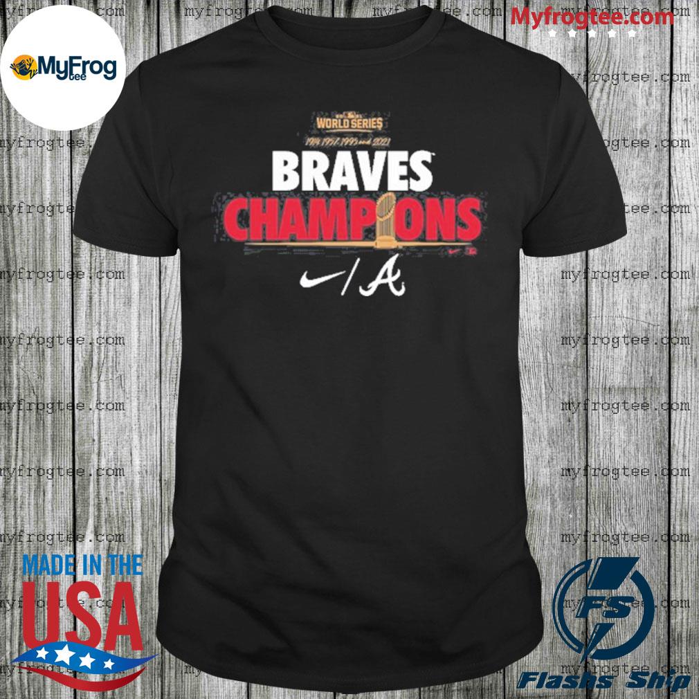 Atlanta braves nike 2021 world series champions shirt, hoodie