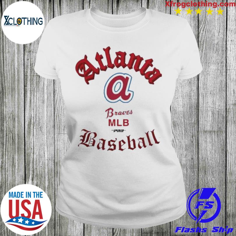 Atlanta Braves Pro Standard Cream Cooperstown Collection Old English Shirt