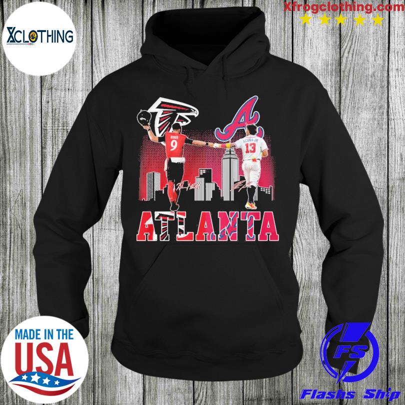 Atlanta Falcons Ridder And Braves Acuna Jr City Champions T-Shirt - Yesweli