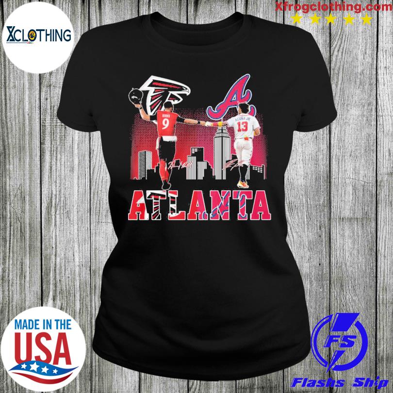 Atlanta Falcons Ridder And Braves Acuna Jr City Champions T Shirt