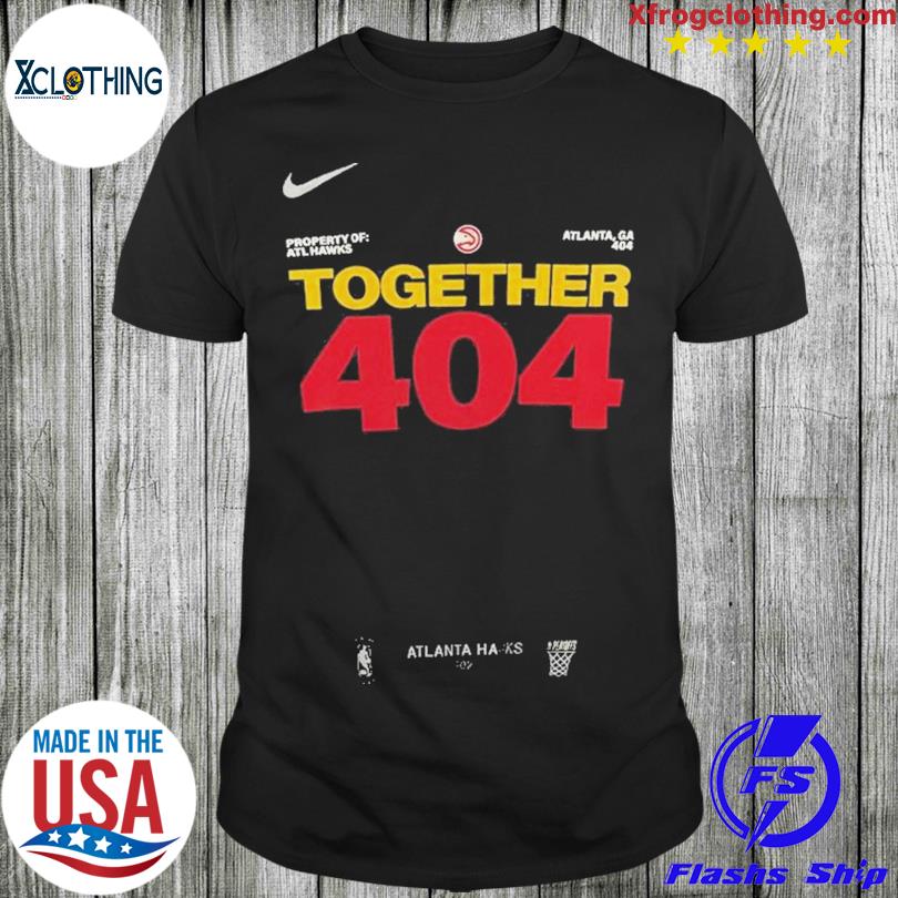 Atlanta Hawks Player Nike Together 404 2023 Nba Playoffs T-shirt