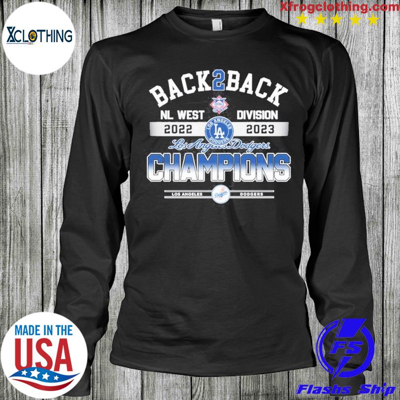 Back 2 Back Los Angeles Dodgers NL West Division Champions 2022 - 2023  Unisex T-Shirt - Torunstyle