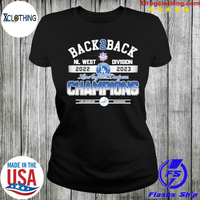 Back 2 Back Los Angeles Dodgers NL West Division Champions 2022 - 2023  Unisex T-Shirt - Torunstyle