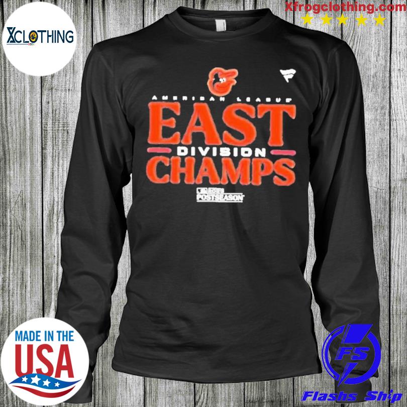 Baltimore Orioles Al East Champions 2023 Orange Tee Shirt - HollyTees