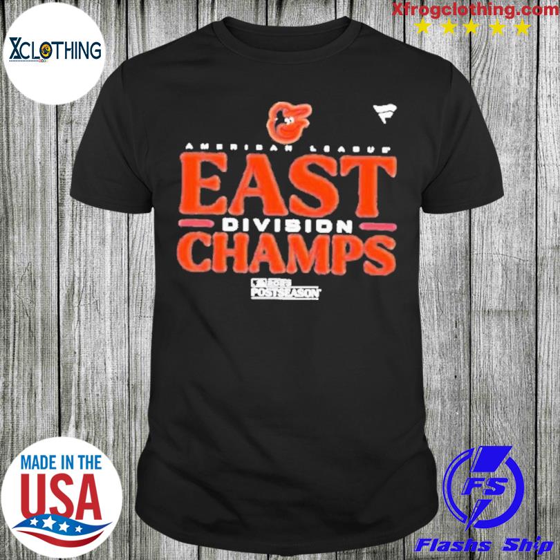 Baltimore Orioles Al East Champions 2023 Orange Tee Shirt - HollyTees