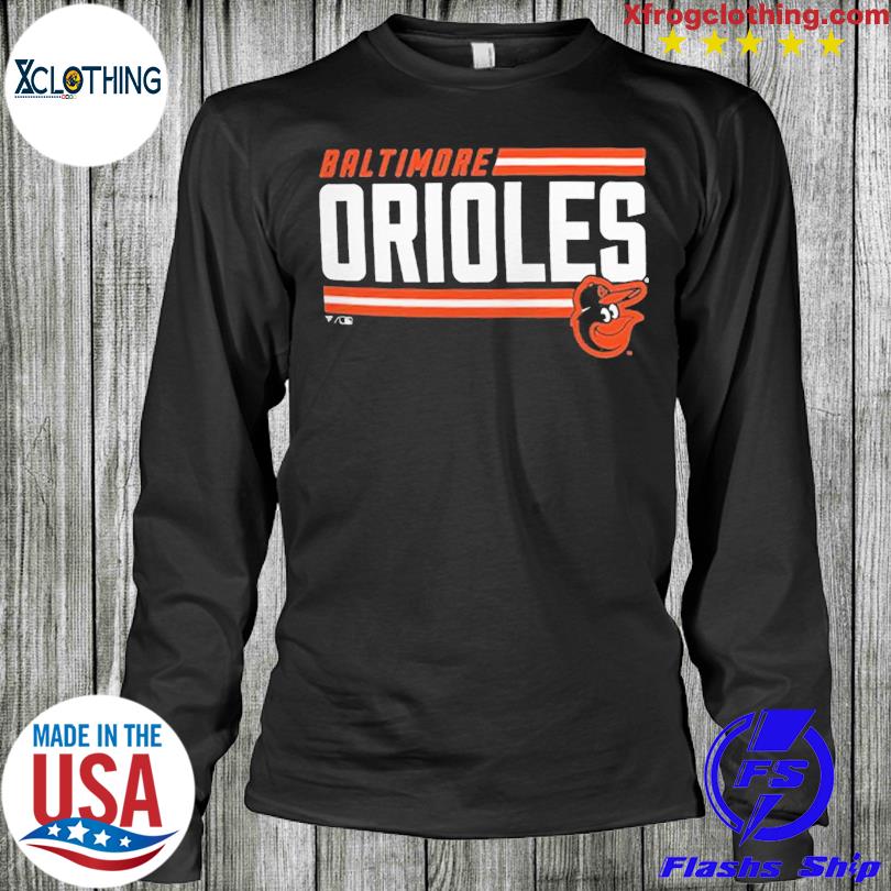 Baltimore Orioles Fanatics Branded Onside Stripe T-shirt - Shibtee Clothing