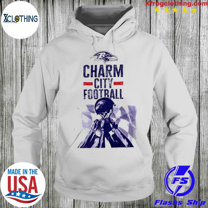 Baltimore Ravens '47 Charm City Football T-Shirt - White, hoodie, sweater,  long sleeve and tank top