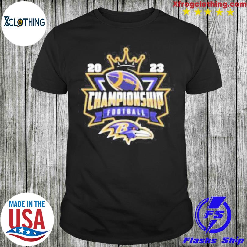 Baltimore Ravens 2023 Championship Football NFL logo T-shirt, hoodie,  sweater, long sleeve and tank top