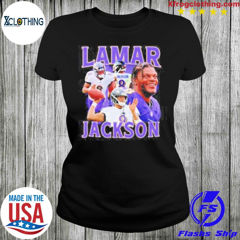 Baltimore Ravens Alternate Name & Number Long Sleeve T-Shirt - Lamar  Jackson - Mens