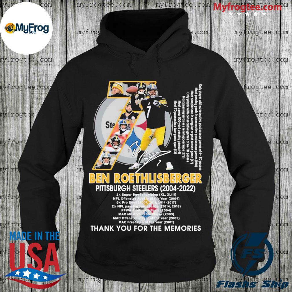 Ben Roethlisberger 2004-2022 Thank You For The Memories Shirt