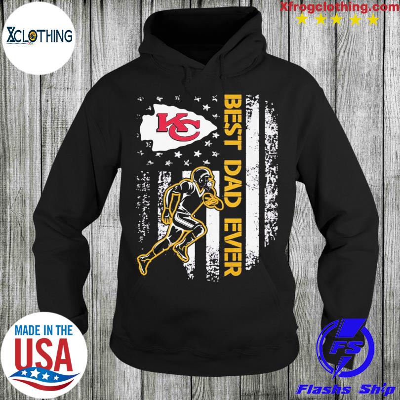 Kansas City Chiefs Best Dad Ever American Flag T-shirt