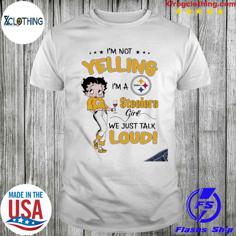 Betty Boop Pittsburgh Steelers Shirt - High-Quality Printed Brand