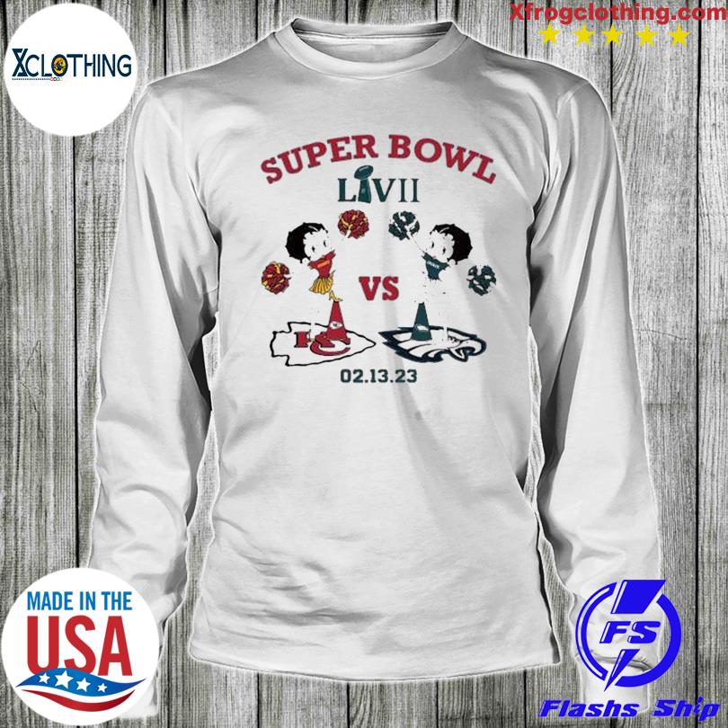 Betty Boop Philadelphia Eagles Vs Kansas City Chiefs Super Bowl 2023 Shirt,  hoodie, sweater and long sleeve